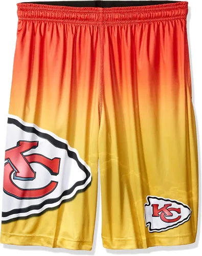 Vista 26 de FOCO Mens NFL Football Team Logo Gradient Big Logo Training Shorts
