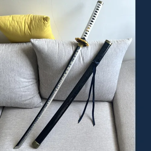 Vista 4 de Espada Vergil de anime de 40 pulgadas Yamato en plástico con soporte de exhibición y cinturón, para cosplay, exhibición coleccionable