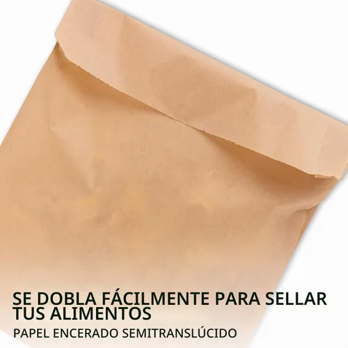 Vista 6 de Bolsas de papel Kraft marrón (paquete de 125) bolsas de grado alimenticio con calcomanías redondas blancas para sellar, bolsas de papel kraft