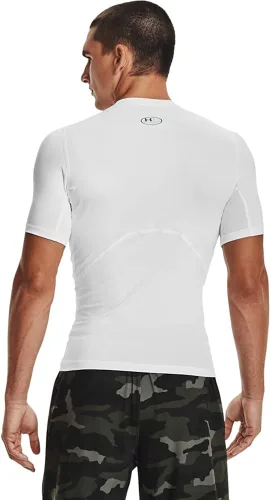 Vista 2 de Under Armour HeatGear - Camiseta de compresión de manga corta para hombre
