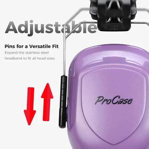 Vista 52 de ProCase NRR 28dB Noise Reduction Ear Muffs, Foldable Adjustable Noise Cancelling Headphones