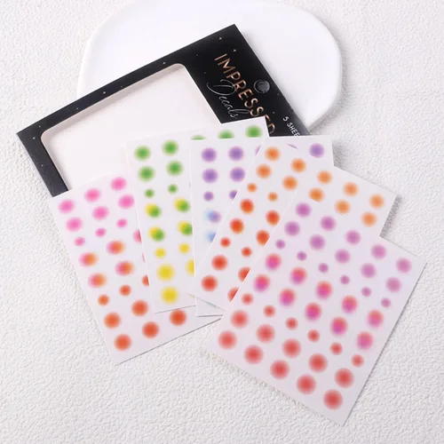 Vista 7 de Impressed 5 hojas de calcomanías de lujo para arte de uñas, más de 500 calcomanías doradas personalizadas para diseño de uñas postizas y accesorios