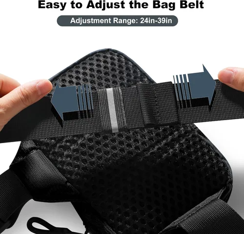 Vista 7 de XAMHUS Mini bolso bandolera para hombre Bolsa cruzada para el pecho, Riñonera casual para teléfono, resistente al agua para mujeres, corredores