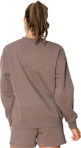 Vista 11 de Cali1850 Sudadera Cloud Nine Fleece Crew para mujer, ajuste relajado, cuello acanalado, puños y dobladillo