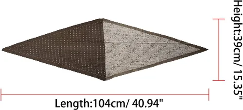 Vista 3 de Allegra K Pañuelo plisado con diseño de anacardos y estampado de cachemira para el cuello, para mujer