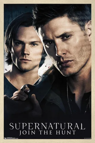 Vista 7 de Trends International Supernatural - Póster de pared de hermanos, 14.725 x 22.375 pulgadas, versión enmarcada de madera de granero