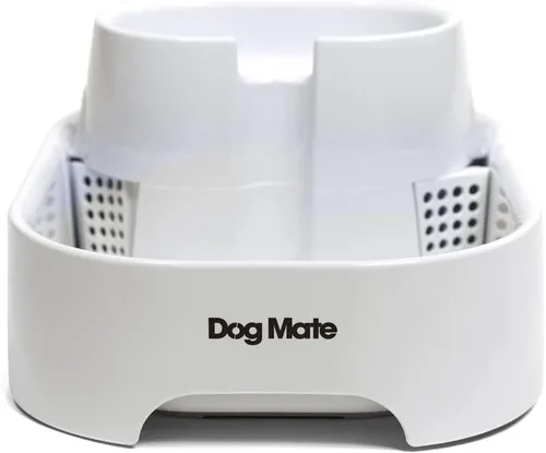 Vista 2 de Dog Mate Fuente de agua grande de varios niveles para mascotas (385) - Estación de agua para perros y gatos, diseñada para una fácil hidratación