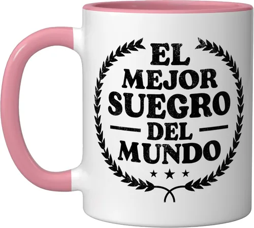 Vista 9 de El Mejor Suegro del Mundo - Taza de cerámica con humor divertido para suegro español, color negro y blanco