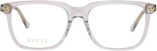 Vista 2 de Gucci GG0737O 016 56 Nuevos Hombres Gafas, Gris Transparente Brillante