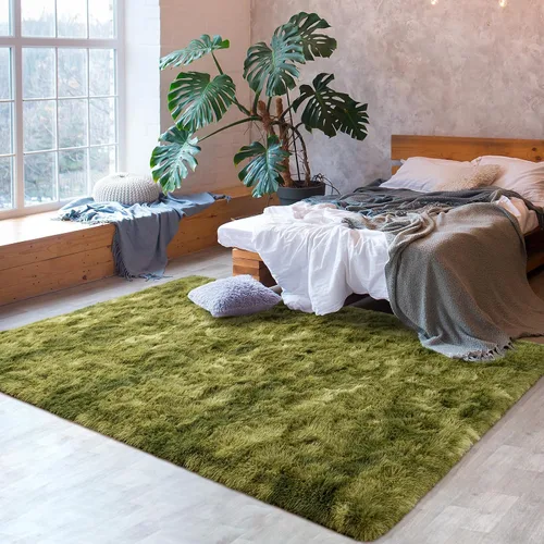 Vista 91 de Softlife Alfombra naranja para dormitorio, alfombra de felpa esponjosa para sala de estar para niñas, alfombra lanuda para niños, alfombra suave