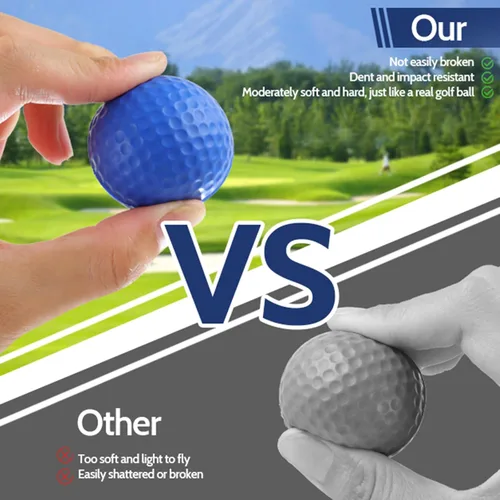 Vista 3 de Guirnd 20 Pack Foam Golf Balls, 41mm Practice Golf Balls, Realistic Feel and Long Lasting Limited Fligh Practice Golf Balls for Backyard, Soft Golf