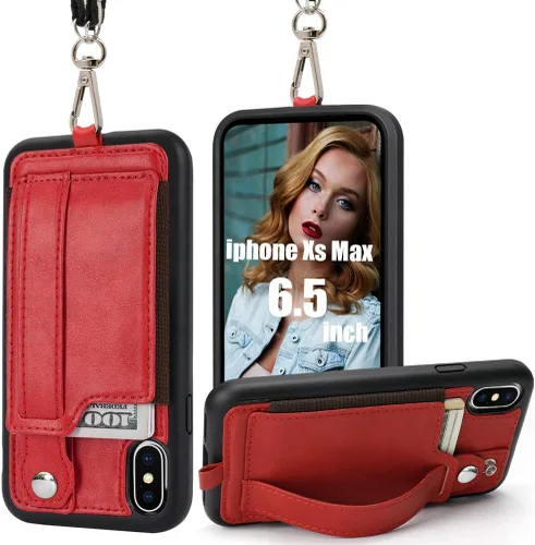 Vista 20 de TOOVREN Funda tipo cartera para mujeres y hombres con tarjetero de cuero (gris, funda para iPhone XR de 6.1 pulgadas)
