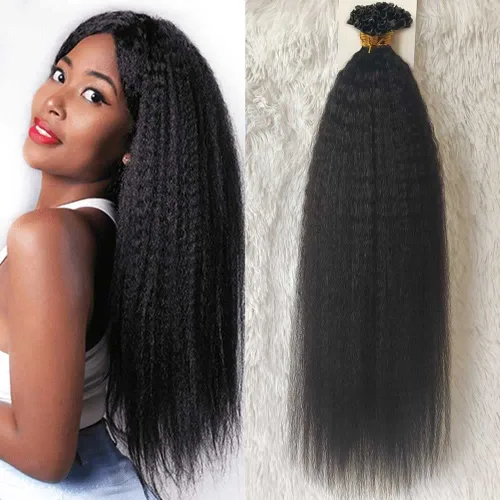 Vista 10 de Extensiones de cabello ondulado rizado con clip de 100 piezas de cabello humano Remy #1B, negro natural, 16 pulgadas, 4.23 oz, 8 piezas de cabello