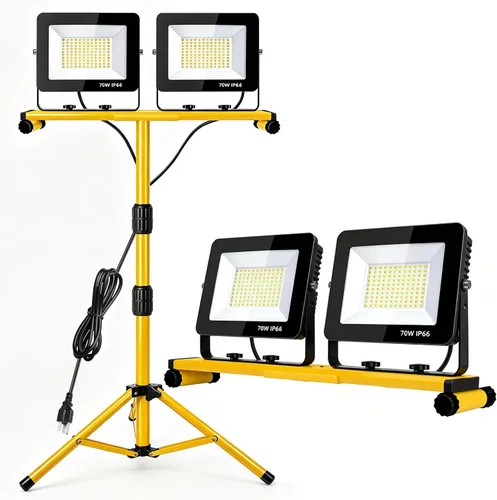 Vista 8 de Luces de trabajo LED con soporte, luz de trabajo ajustable