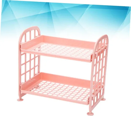 Vista 6 de COLLBATH Estante de almacenamiento de plástico para baño, organizador de encimera para cocina y sala de estar, diseño de fácil instalación, estante