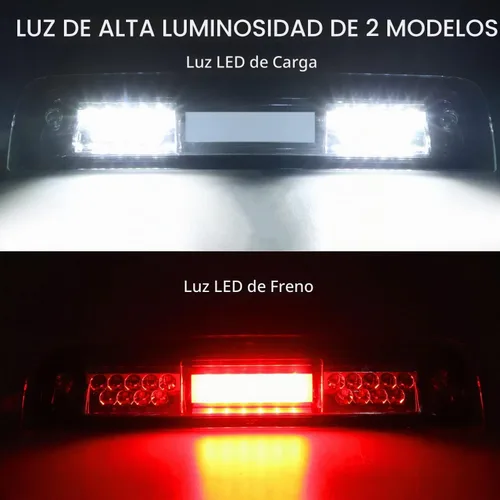 Vista 2 de Tresound Tercera luz de freno LED para Dodge Ram 1500 2500 3500 2009-2017 Luz de carga