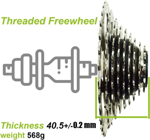Vista 4 de DRIFT MANIAC Rueda libre de 9 velocidades 11-34 11-32 13-32 9spd Época E-Bike Tornillo