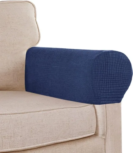 Vista 14 de Fundas elásticas para reposabrazos de sofá, fundas de elastano jacquard para sillas y sofás, fundas antideslizantes para reposabrazos