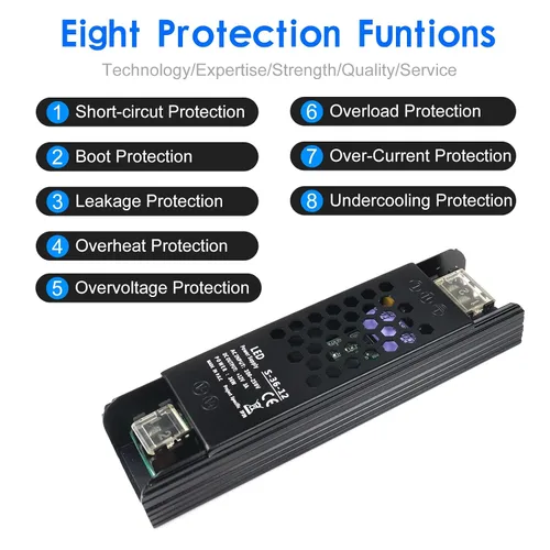Vista 2 de Fuente de alimentación conmutada regulada universal de 12 V 3 A 36 W, convertidor de 100-250 V CA a 12 V CC, controlador LED, transformador