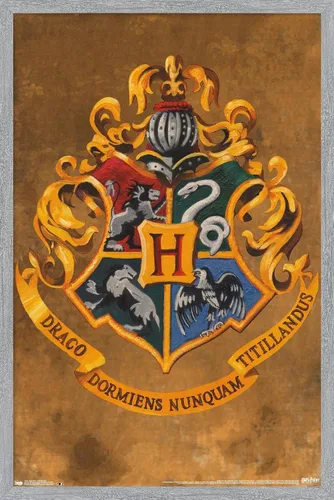 Vista 13 de Trends International Wizarding World: Harry Potter-Hogwarts, póster de pared con cresta de 14.725 x 22.375 pulgadas, versión enmarcada de madera