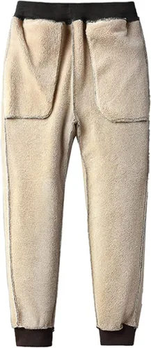 Vista 7 de Yeokou - Pantalones deportivos de vellón con forro de sherpa para mujer