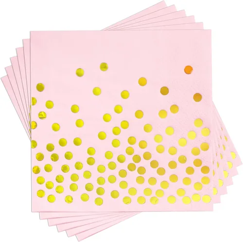 Vista 14 de 100 servilletas de cóctel desechables negras – Servilletas de papel negro y dorado para cumpleaños, boda, aniversario, Año Nuevo, fiesta