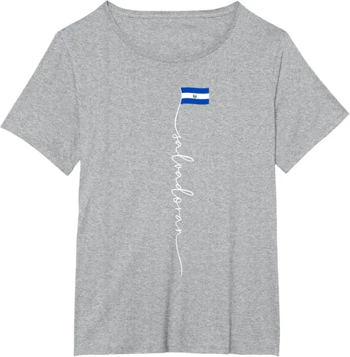 Vista 60 de Camiseta con la bandera salvadoreña de El Salvador