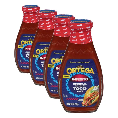 Vista 13 de Salsa picante para tacos Ortega Blazin’ Fire, 8 onzas