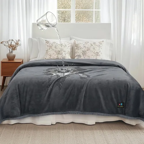 Vista 24 de Cobija impermeable para mascotas, a prueba de líquidos y orina, para sofá, cama, sillón, reversible, vellón, forro polar, protector de muebles