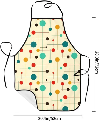 Vista 5 de Delantales con babero para mujeres y hombres, delantal de cocina con bolsillos para cocina, parrilla, barbacoa, pintura, jardinería