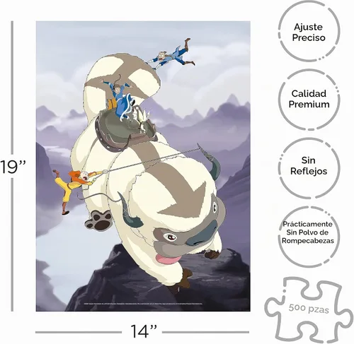 Vista 2 de AQUARIUS Avatar The Last Airbender Appa & Gang - Rompecabezas de 500 piezas
