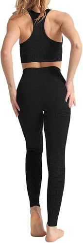 Vista 4 de WodoWei - Conjunto de 2 piezas de entrenamiento para mujer