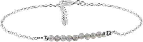 Vista 8 de YANARA Pulsera de tobillo para mujer, piedra de nacimiento natural, cuentas de piedras preciosas, tobillera delicada hecha a mano de 9 pulgadas +