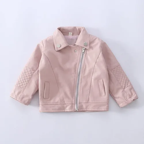 Vista 2 de Chaquetas de piel sintética para niños y niñas pequeños, abrigo de otoño e invierno para niñas