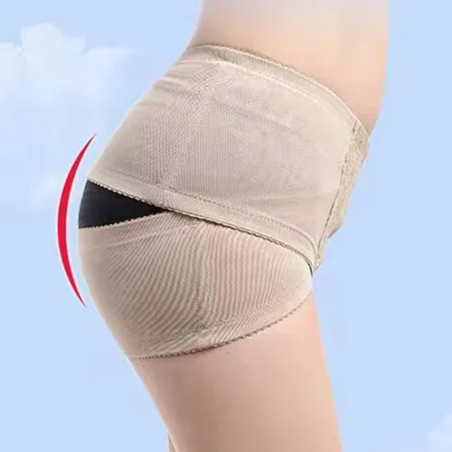 Vista 4 de Cinturón de corrección de pelvis de cadera para mujer, cinturón de ciática de espalda baja, cinturón de encaje para recuperación pélvica, moldeador