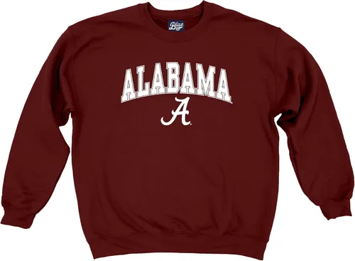 Vista 3 de Blue 84 NCAA - Sudadera de cuello redondo para hombre, color del equipo, arqueada