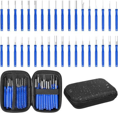 Vista 17 de Kikerike Kit de herramientas de extracción de terminales, 139 piezas, herramienta de desfilado, conector eléctrico, kit de herramientas