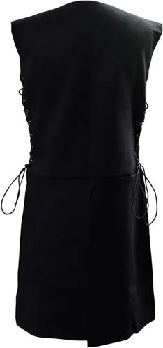 Vista 2 de Chaleco victoriano medieval para hombre, chaleco renacentista sin mangas