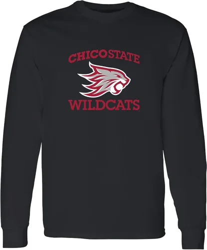 Vista 86 de NCAA oficial de College – University Team Color Arco Logo Manga Larga