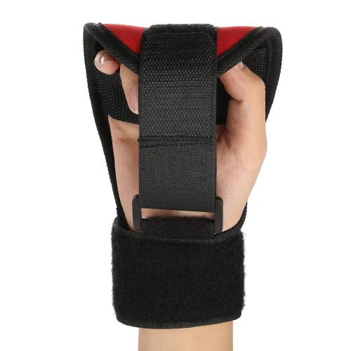 Vista 8 de Guantes de recuperación de accidente cerebrovascular, guante fijo auxiliar, equipo de entrenamiento de rehabilitación, hemiplejia de mano mano