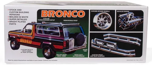 Vista 9 de MPC 1980 Ford Bronco 1:25 Kit de modelo a escala 1:25