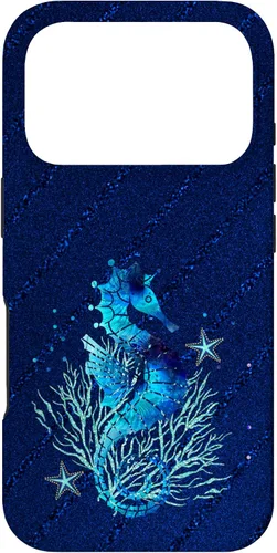Vista 30 de Turquoise Seahorse Ocean Background Case for iPhone 17
