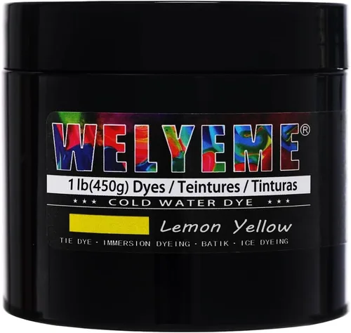 Vista 24 de Polvo de tinte para agua fría, surtido de 8 colores, 7/2-oz. frascos a granel, para teñido anudado, batik, teñido con hielo