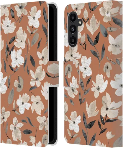 Vista 63 de Head Case Designs Officially Licensed Ninola Ditsy Flowers Yellow Nature Bold Leather Wallet Case Compatible with Samsung Galaxy A07 4G