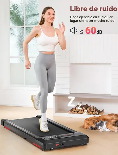 Vista 6 de THERUN Walking Pad, Portable Mini Treadmill for Home/Office, 2.5HP Walking Pad Treadmill with with 300 lbs Weight Capacity Remote Control LED Display