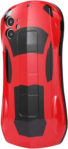 Vista 2 de Funda multicolor para Apple iPhone 15 14 13 12 11 Pro Max XR 8 7 Plus (rojo, para iPhone 15)