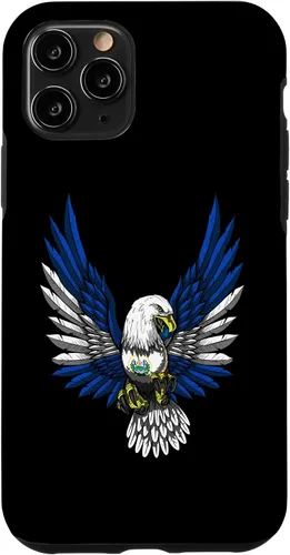 Vista 13 de Funda para iPhone 12 mini con bandera de El salvador y águila salvadoreña