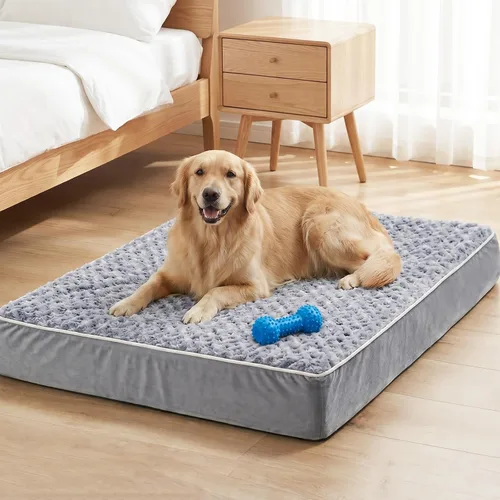 Vista 10 de WNPETHOME Cama ortopédica grande para perro, cama grande impermeable para perros con funda extraíble lavable y parte inferior antideslizante
