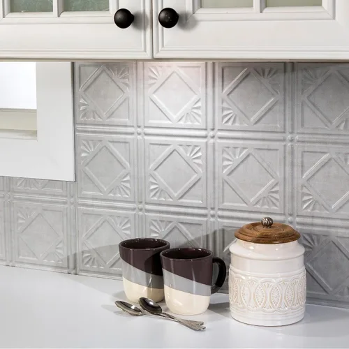 Vista 5 de FASÄDE Kit decorativo para salpicaduras de vinilo de estilo tradicional y patrón 4 de 15 pies cuadrados en bronce de las Bermudas