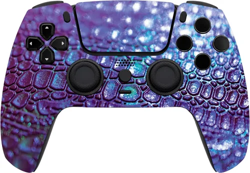 Vista 12 de ProControllers LLC Custom Wireless Controller for PS5 - Hand Airbrushed & Multiple Designs Available (Alligator)